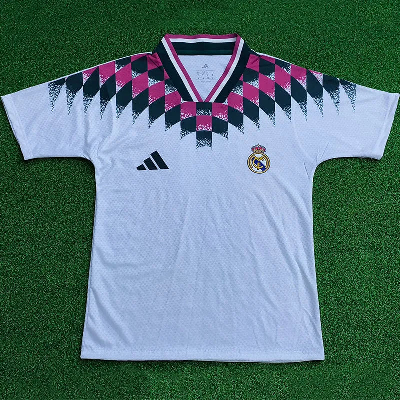 2026-27 RMA White Pink Player Version Training Shirts