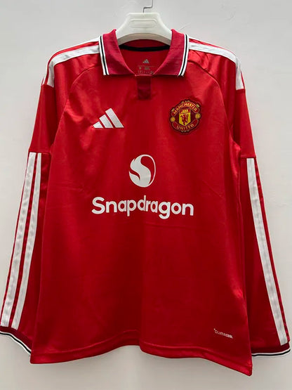 2026-27 Man Utd Home Long Sleeve Soccer Jersey