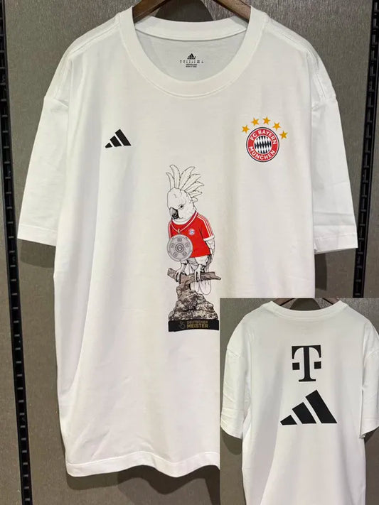2026-27 Bayern White High Quality Casual T-Shirt