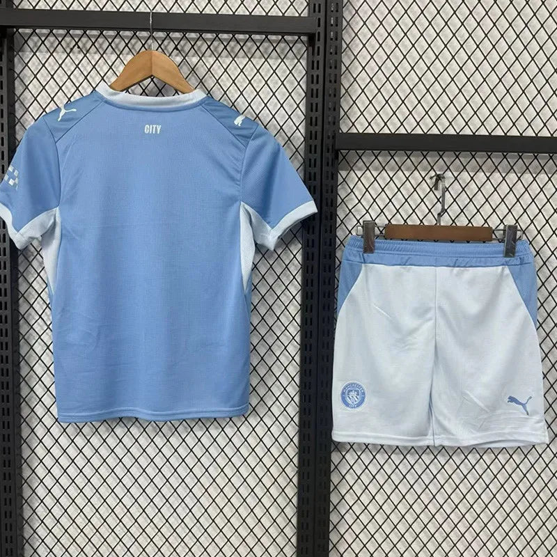 2026-27 Man City Home Kids Soccer Jersey