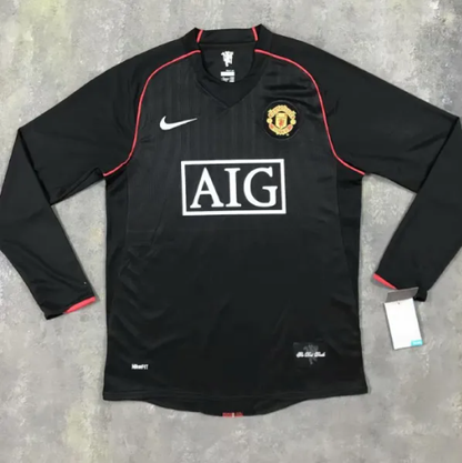 Manchester United Away Long Sleeve Retro Jersey 2007/08